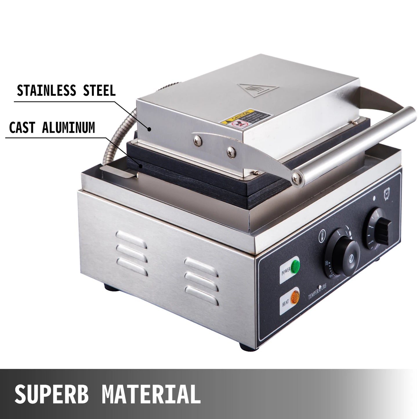 6-Hole Commercial Donut Maker - Electric Non-Stick Machine