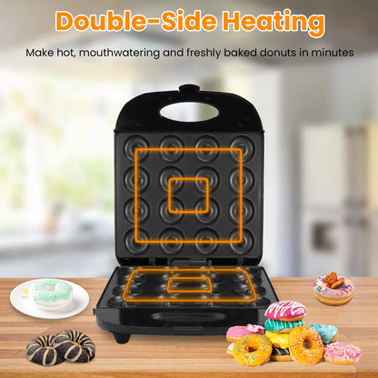 1400W Electric 16-Hole Mini Donut Maker