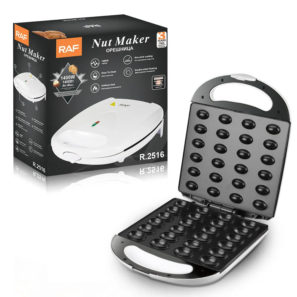 24-Hole Electric Walnut Cake Maker - 1400W Oreshki Baker