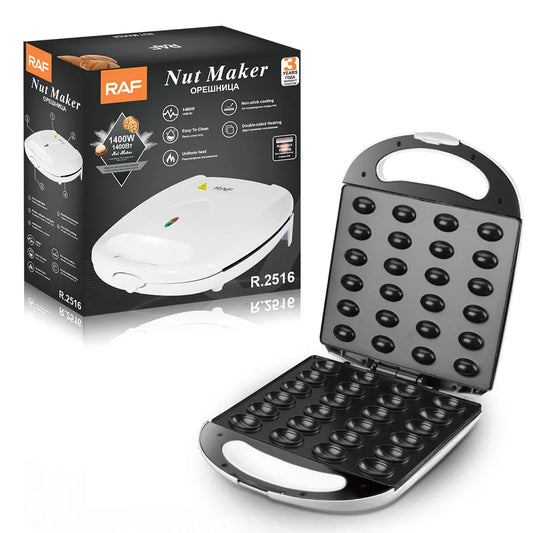 24-Hole Electric Walnut Cake Maker - 1400W Oreshki Baker
