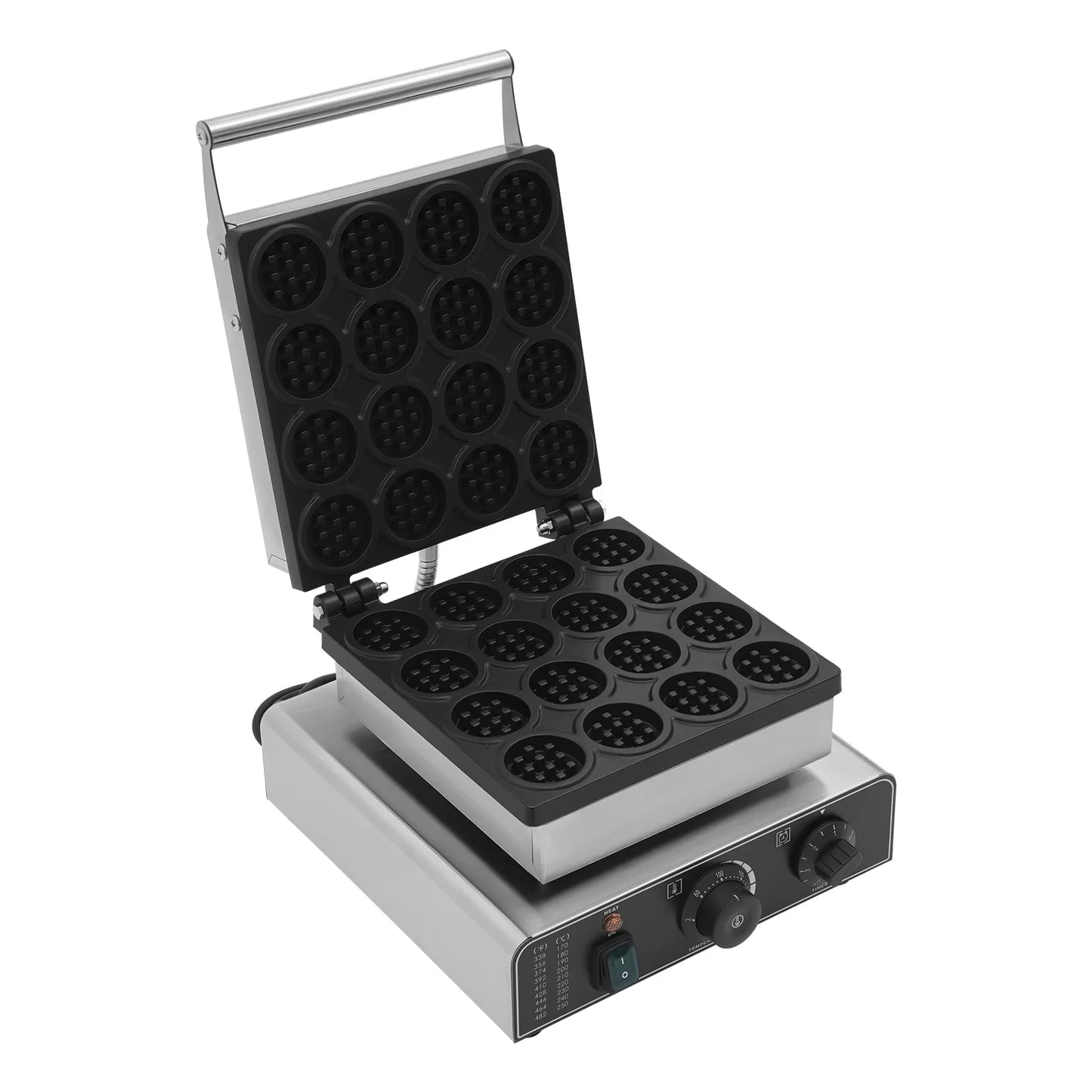 16-Grid Commercial Electric Waffle Maker - 1750W
