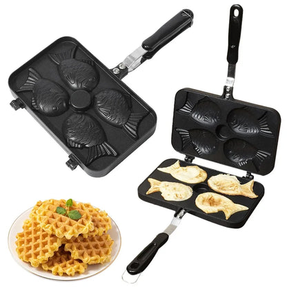 4-Fish Japanese Waffle Pan