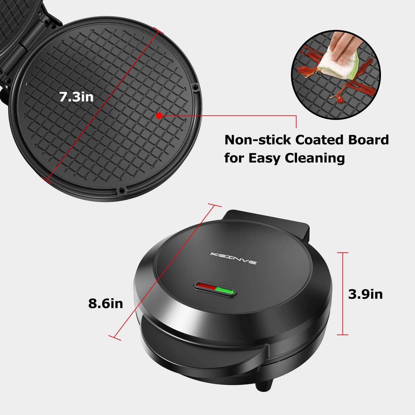 Waffle Cone Maker with Shaper Roller