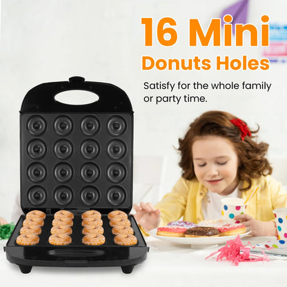 1400W Electric 16-Hole Mini Donut Maker