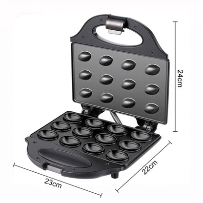 12-Hole Electric Walnut Cake & Waffle Maker