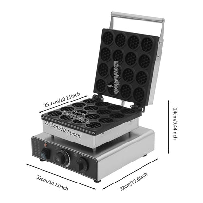 16-Grid Commercial Electric Waffle Maker - 1750W